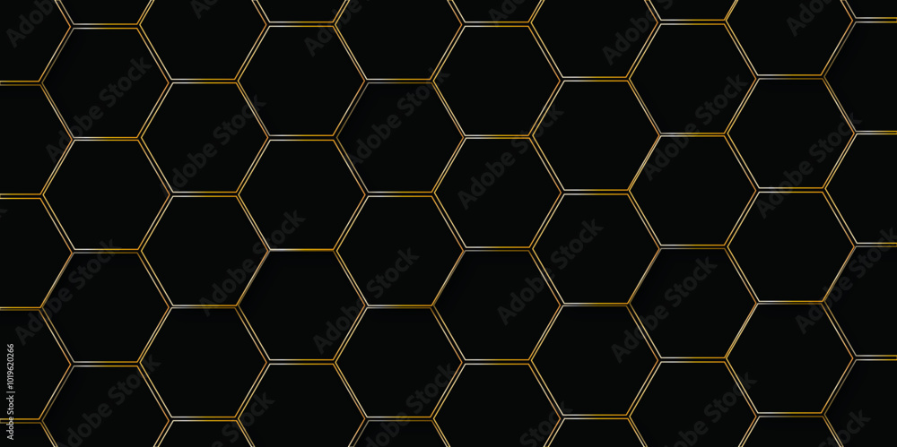 Abstract multicolor hexagon geometric honeycomb texture background. creative  decorative element fabric.