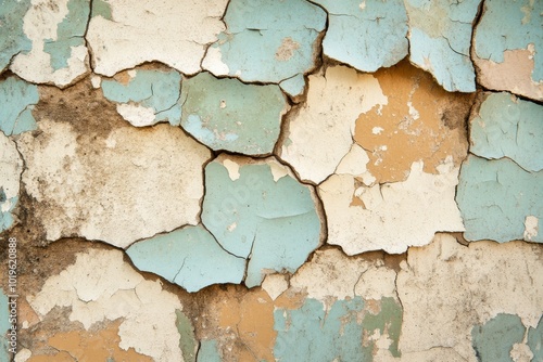 Weathered Painted Wall Texture photo