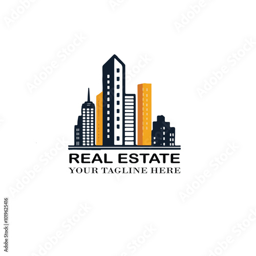 Real estate logo design template