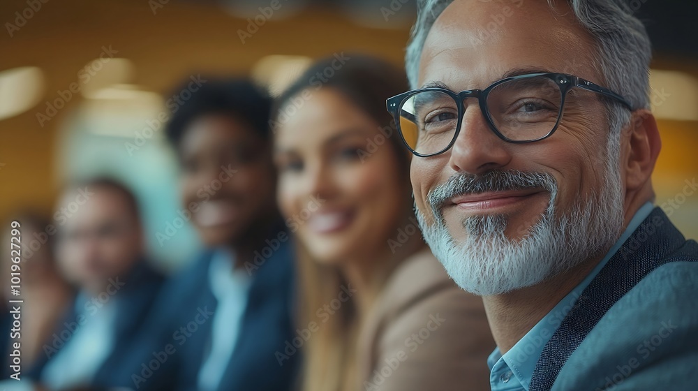 Business meeting Group of diversity men and women sitting in conference room and smiling at meeting research plan in boardroom Professional business people brainstorming and teamwork : Generative AI Business meeting Group of diversity men and women sitting in conference room and smiling at meeting research plan in boardroom Professional business people brainstorming and teamwork : Generative AI