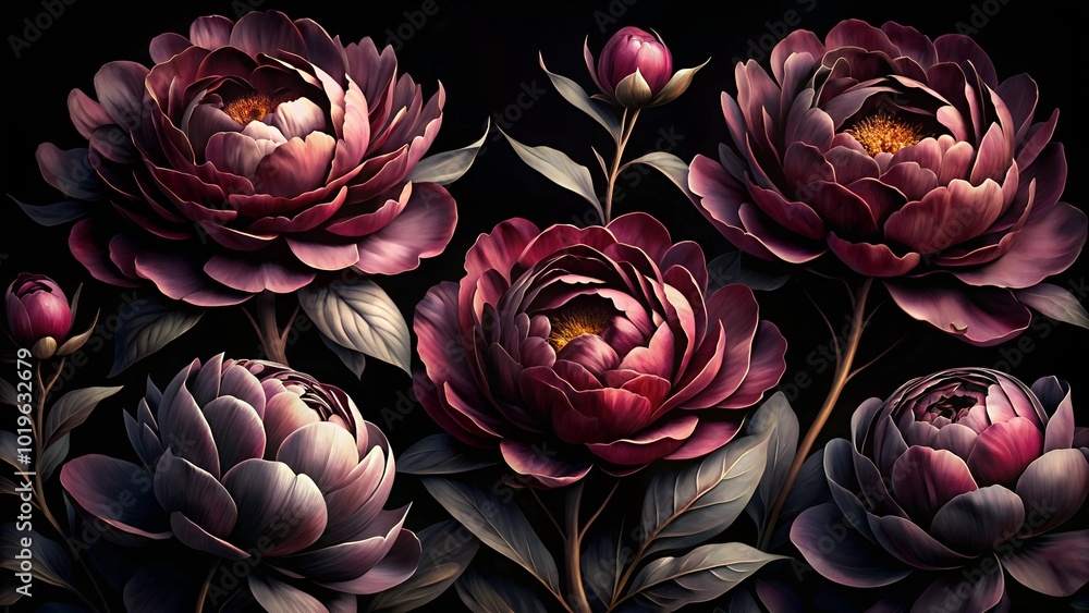 pink rose on black pink rose on black