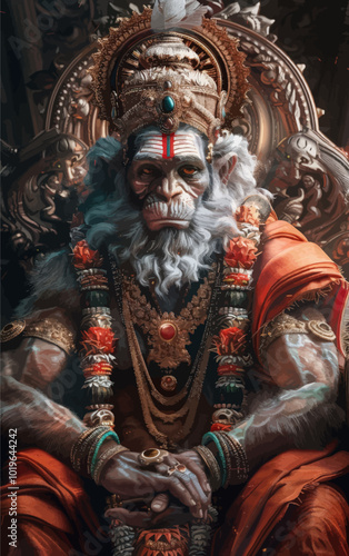 Monkey God in Golden Armor 
