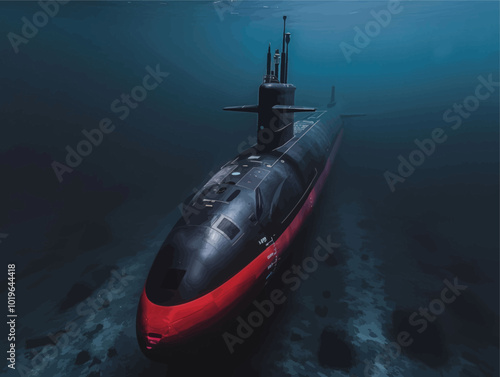 Submarine in Deep Water 

