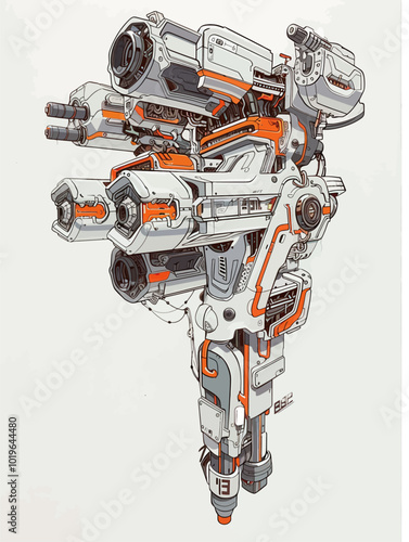 Mechanical Walker with Multiple Weapons

Keywords: Mechanical, Walker, Weapons, Armored, Robotic, Futuristic, Combat, Machine