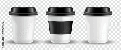 Blank Coffee Cups Mockup 

