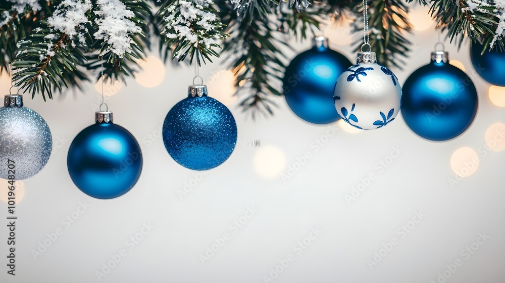 Blue and Silver Christmas Ornaments Blue and Silver Christmas Ornaments