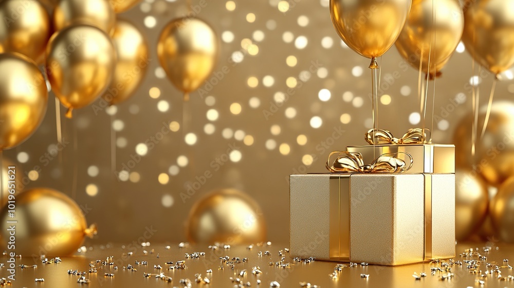 Gold podium pedestal product stand 3d background luxury celebration display with golden birthday party balloon anniversary exhibition and festive presentation studio showcase decoration premium scene Gold podium pedestal product stand 3d background luxury celebration display with golden birthday party balloon anniversary exhibition and festive presentation studio showcase decoration premium scene
