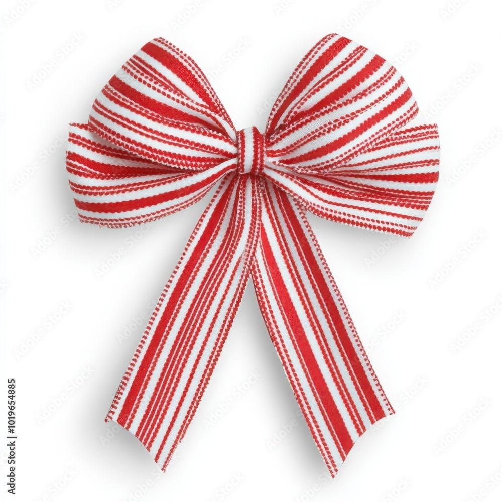 Whimsical Red and White Christmas Bow Clipart Whimsical Red and White Christmas Bow Clipart