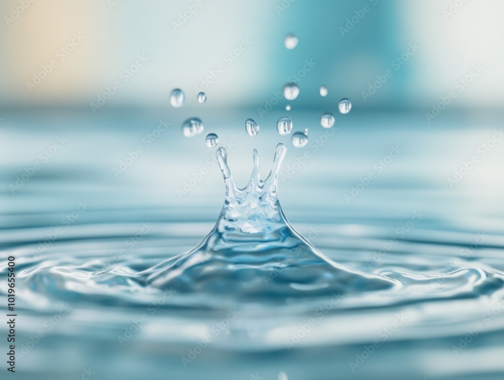 Minimalistic Water Droplets on Reflective Surface Minimalistic Water Droplets on Reflective Surface
