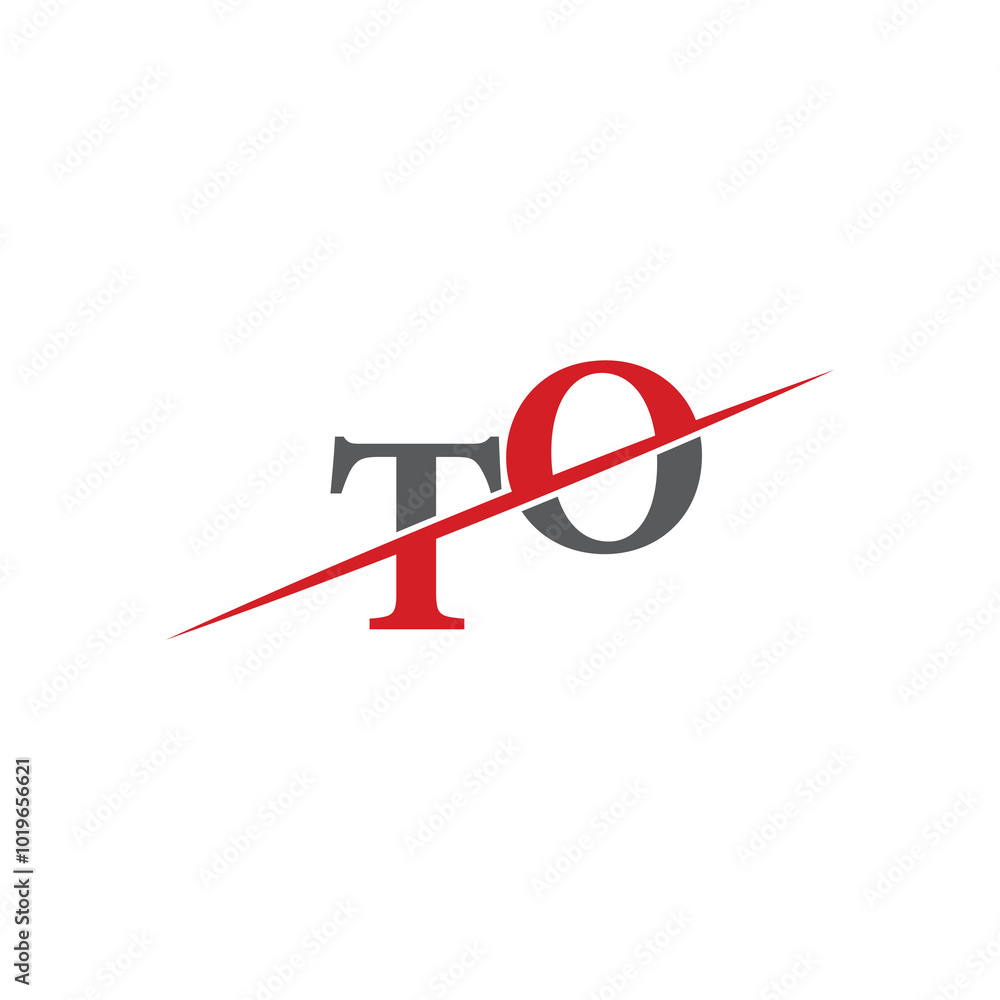 TO Minimalist Logo with Dynamic Diagonal Line TO Minimalist Logo with Dynamic Diagonal Line
