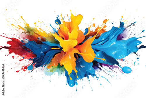Abstract Paint Explosion