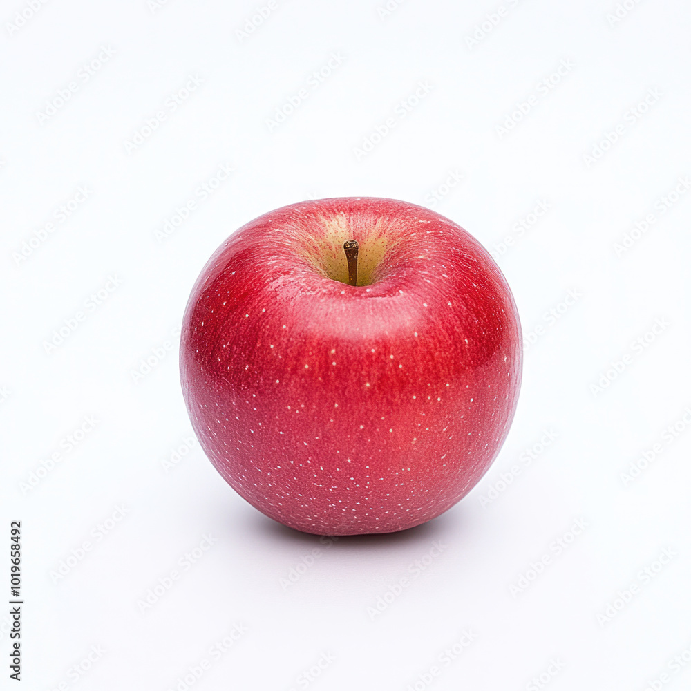 Fresh red apple isolated on white background, vibrant and appealing Fresh red apple isolated on white background, vibrant and appealing
