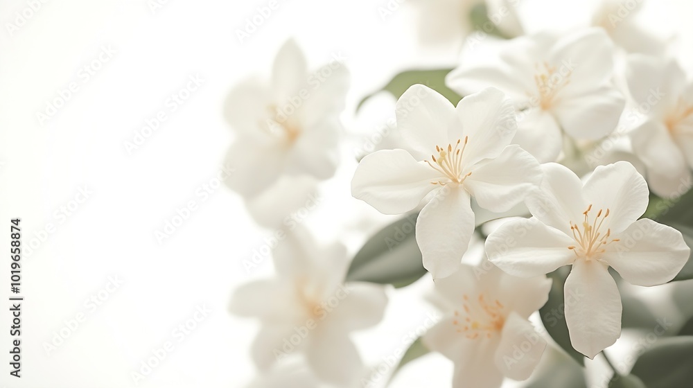 PNG White jasmine flowers isolated on white background : Generative AI PNG White jasmine flowers isolated on white background : Generative AI