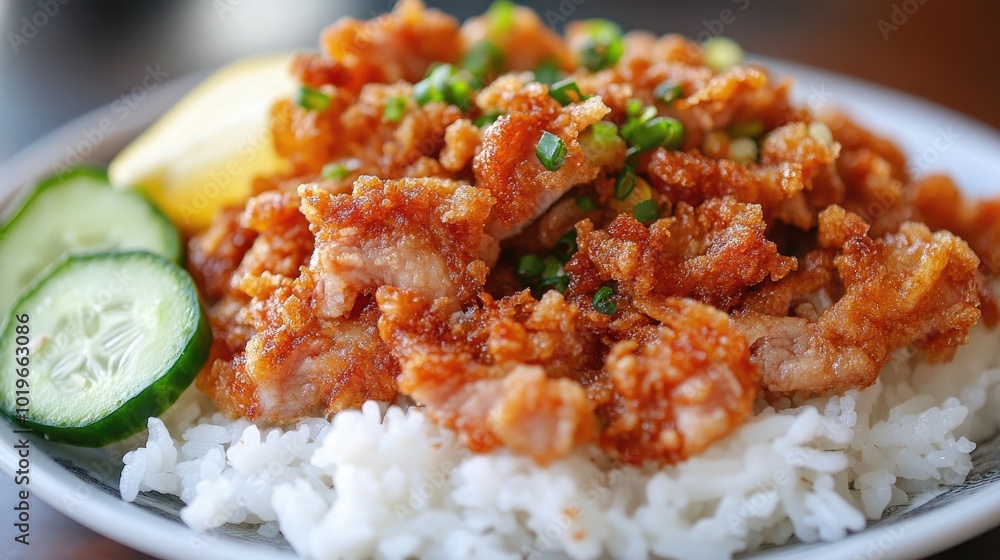 Crispy Chicken with Rice and Vegetables Crispy Chicken with Rice and Vegetables