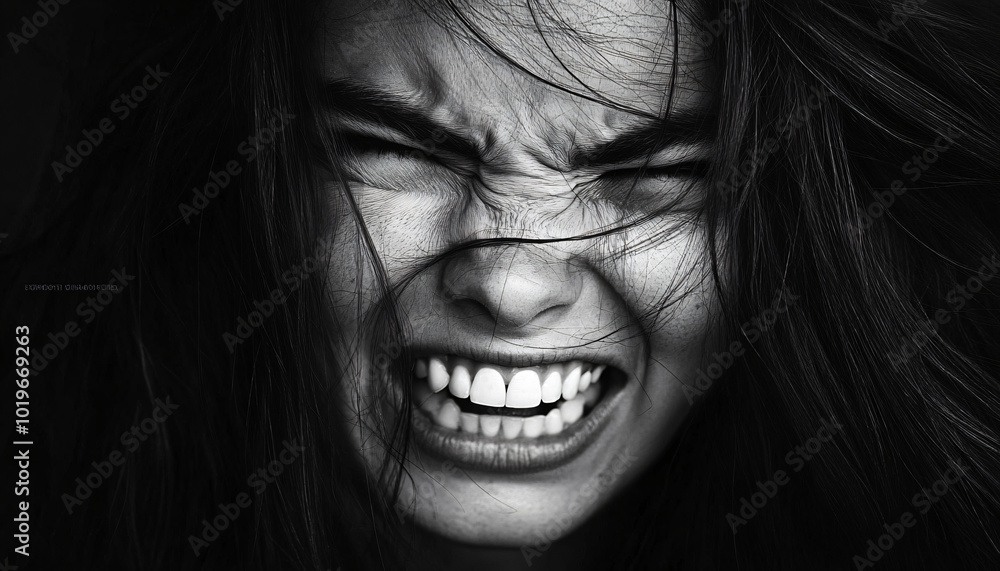 Black-and-white portraits focused on capturing raw emotions through facial expressions, devoid of distractions Black-and-white portraits focused on capturing raw emotions through facial expressions, devoid of distractions