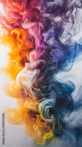 Smoke ink splashes illustration 