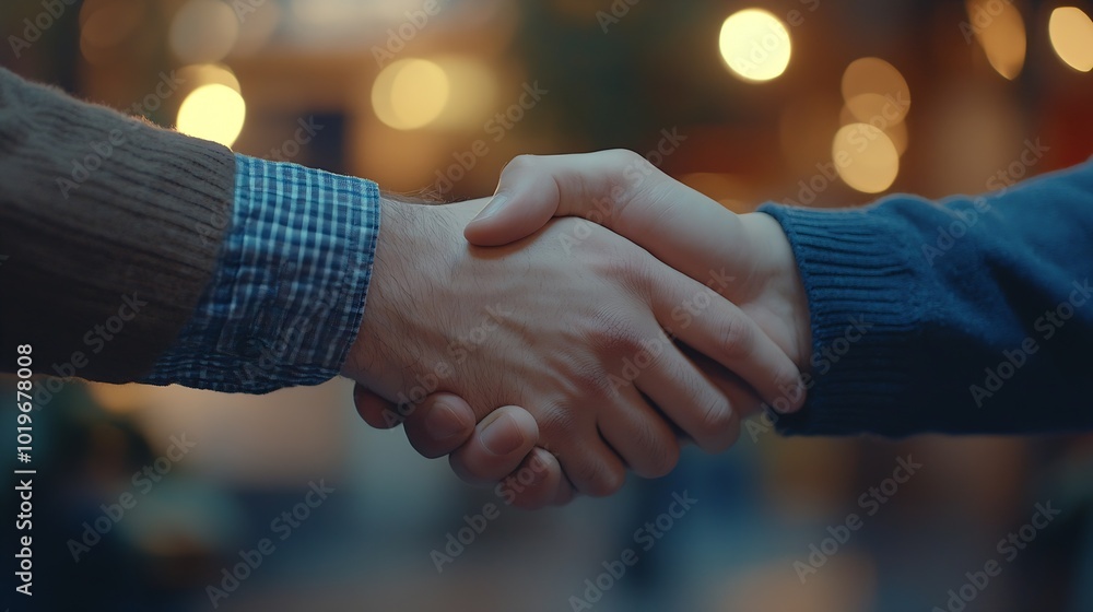 Partners handshake and agree on plan for welcome deal and thank you for merger at finance firm Business people greeting and b2b for support in office b2b and hiring or onboarding for b : Generative AI Partners handshake and agree on plan for welcome deal and thank you for merger at finance firm Business people greeting and b2b for support in office b2b and hiring or onboarding for b : Generative AI