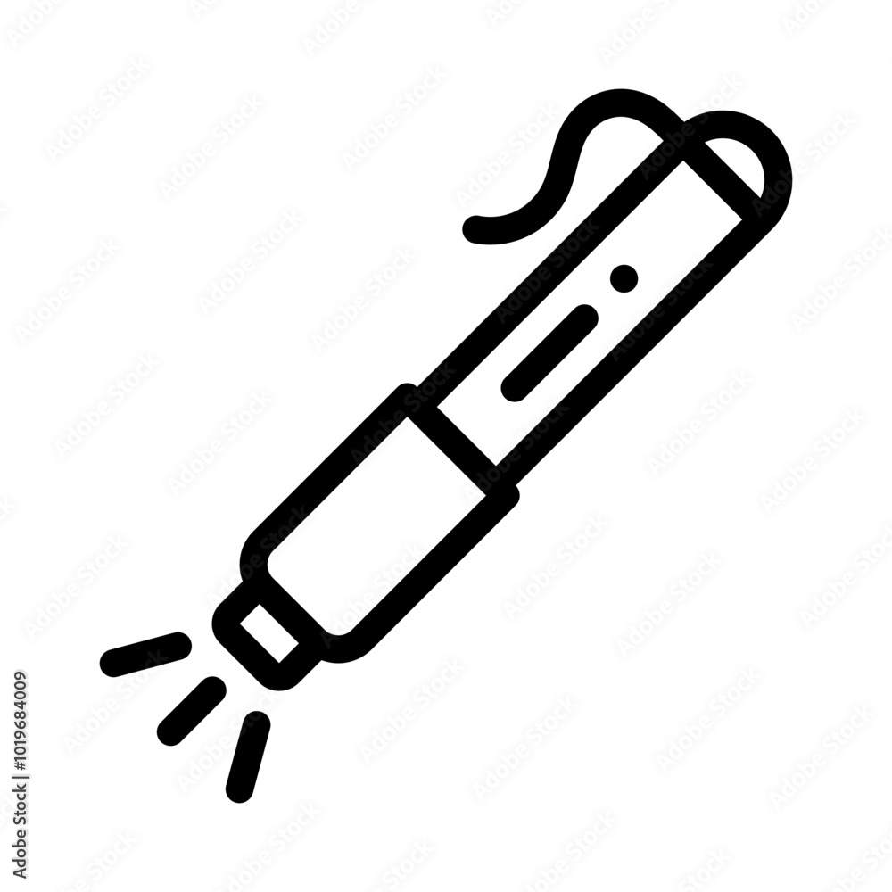 Penlight Icon. vector icon with outline style. healthcare concept Penlight Icon. vector icon with outline style. healthcare concept