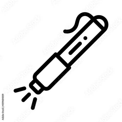 Penlight Icon. vector icon with outline style. healthcare concept