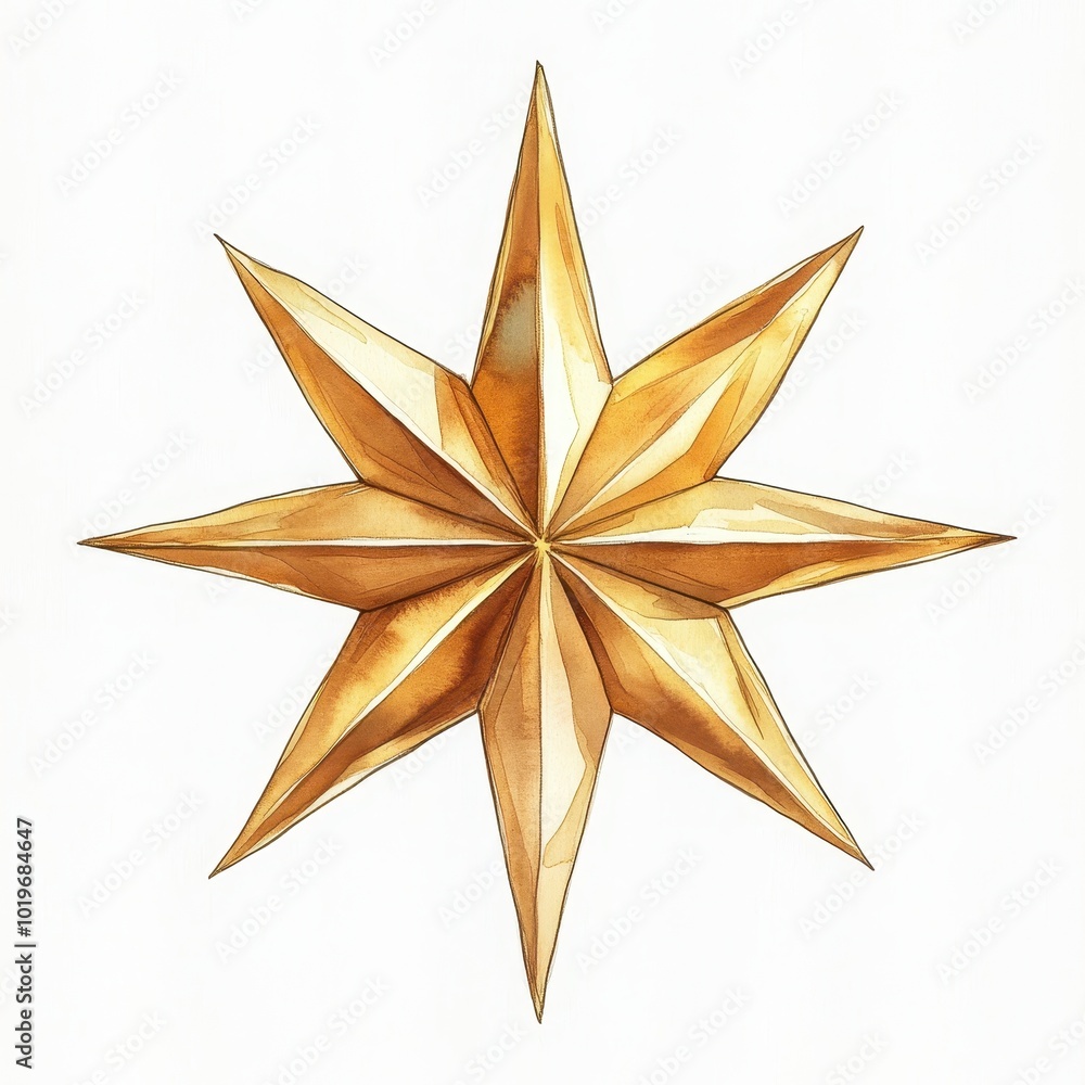 A golden Christmas star to top the tree A golden Christmas star to top the tree