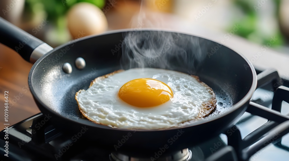 Close-Up of Plant-Based Egg Substitute in Cooking Close-Up of Plant-Based Egg Substitute in Cooking