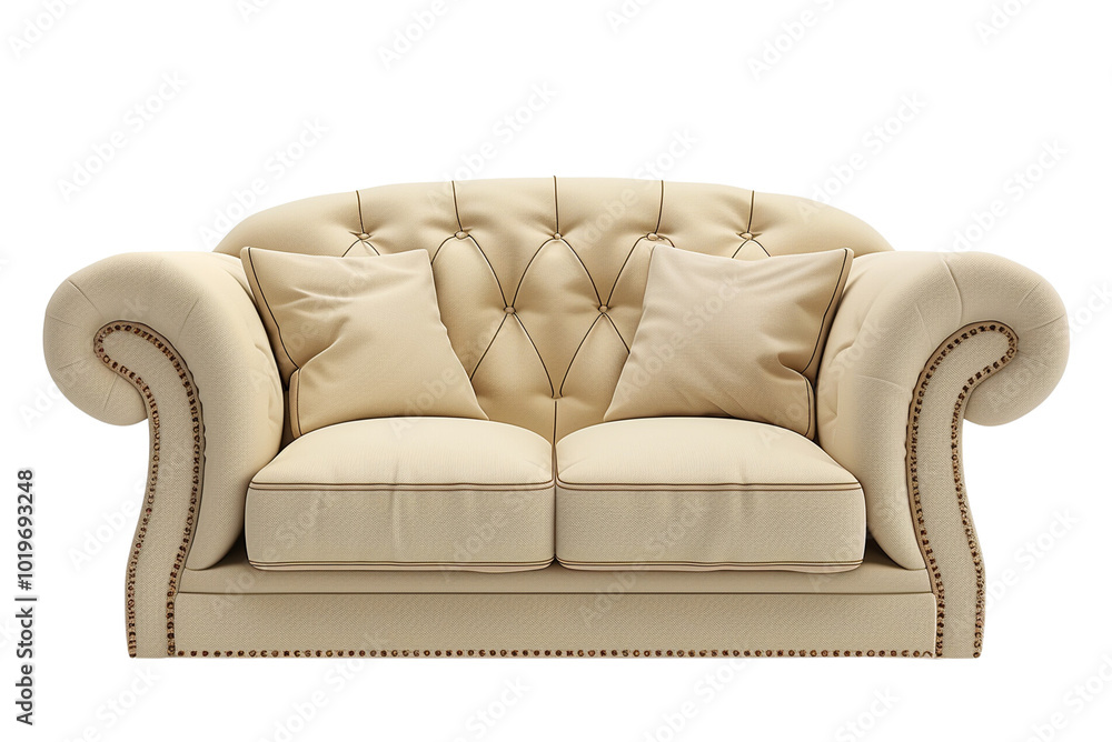Fototapeta premium Sofa isolated on transparent background