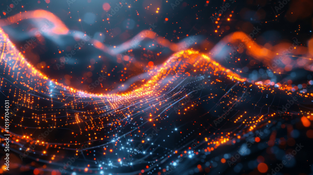 Obraz premium Modern digital abstract 3D background