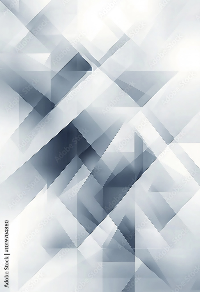 Fototapeta premium Abstract geometric pattern white and grey background White and Grey Modern Abstract Background Design with Hi-Tech Shadows Abstract