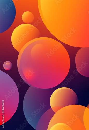 A vibrant abstract design featuring fluid shapes in shades of pink, purple, and yellow, creating a dynamic visual flow. Colorful paper background with beautiful lighting