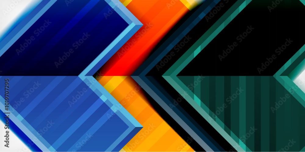 Arrow symbols created with 3d effects and line texture geometric abstract background Arrow symbols created with 3d effects and line texture geometric abstract background