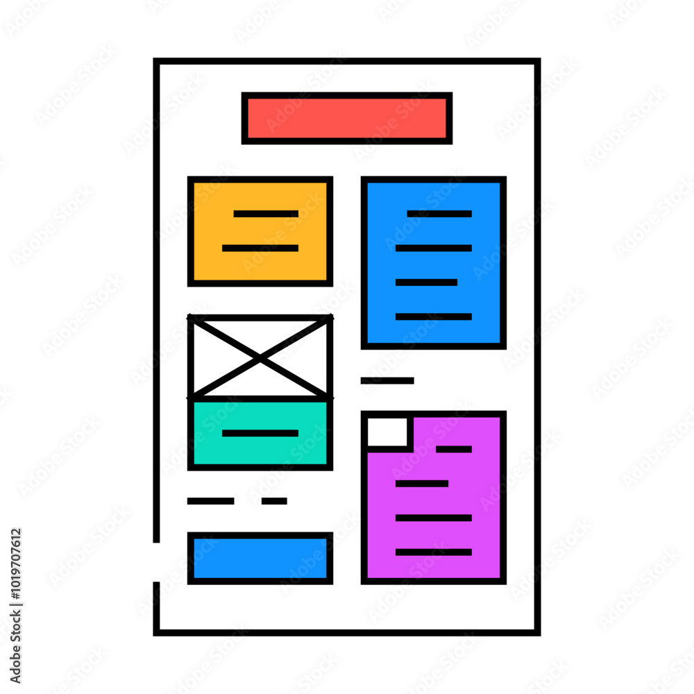 document layout technical writer line icon vector. document layout technical writer sign. isolated symbol illustration document layout technical writer line icon vector. document layout technical writer sign. isolated symbol illustration