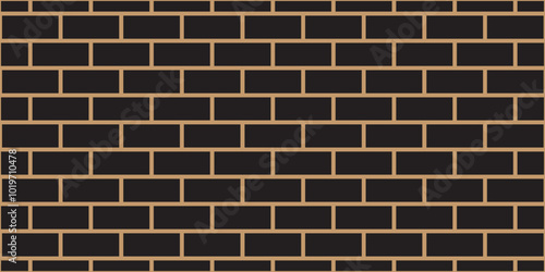 	
Abstract bathroom wall and floor brick wall texture background. black brick vector illustration texture of the wall with masonry Bricks laid in rows background.	
