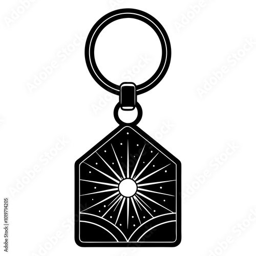 Keychain silhouette icon