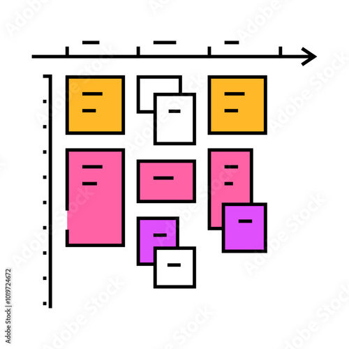 timeboxing time management line icon vector. timeboxing time management sign. isolated symbol illustration