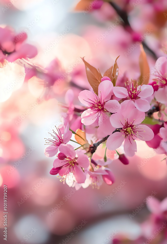 Sakura in spring ideal as a background or with copy space image for text Cherry Blossom s Beauty in the Spring Park
Sakura in spring ideal as a background or with copy space image for text Cherry Blossom s Beauty in the Spring Park