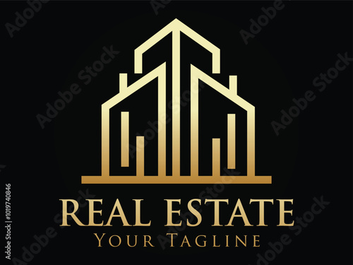 Luxury Real Estate Logo Design Template