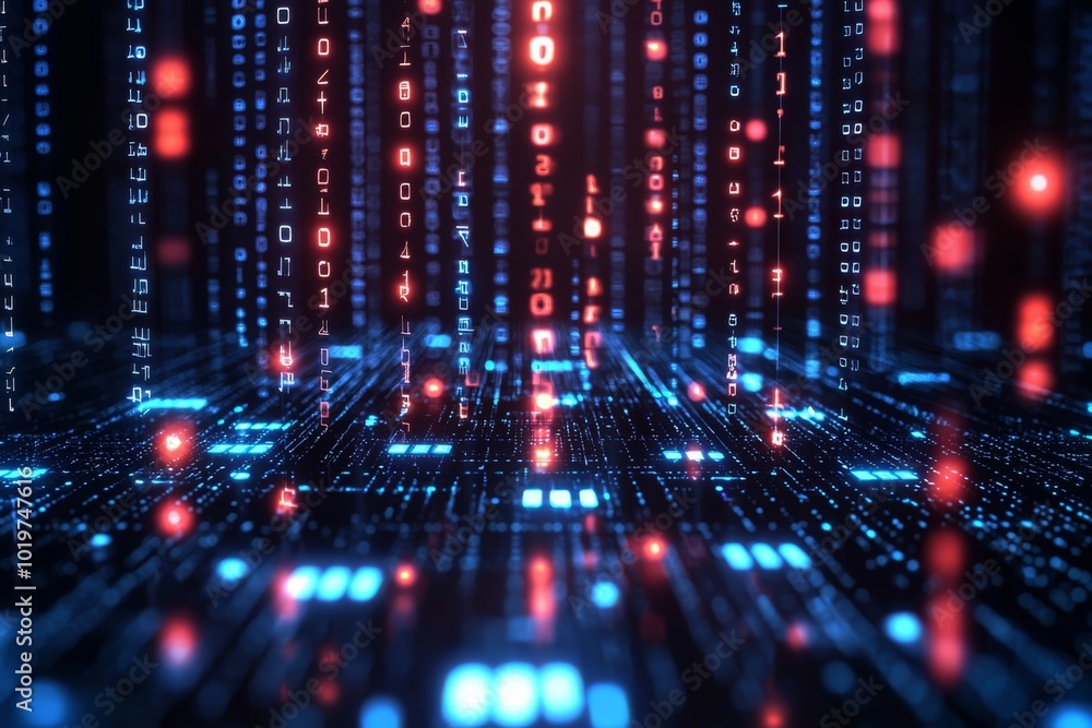 Digital Technology background of data and network Digital Technology background of data and network