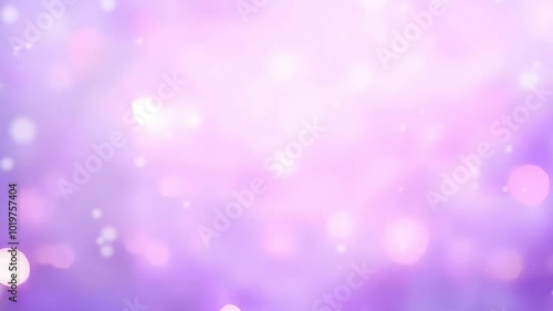 Soft-focus bokeh background with pastel pink and purple tones, featuring light spots and subtle sparkles. Ideal for holiday, winter, and celebration themes. 4K background material for loop playback