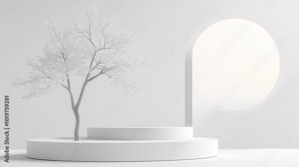 Obraz premium Serene Simplicity: A Minimalist Dream