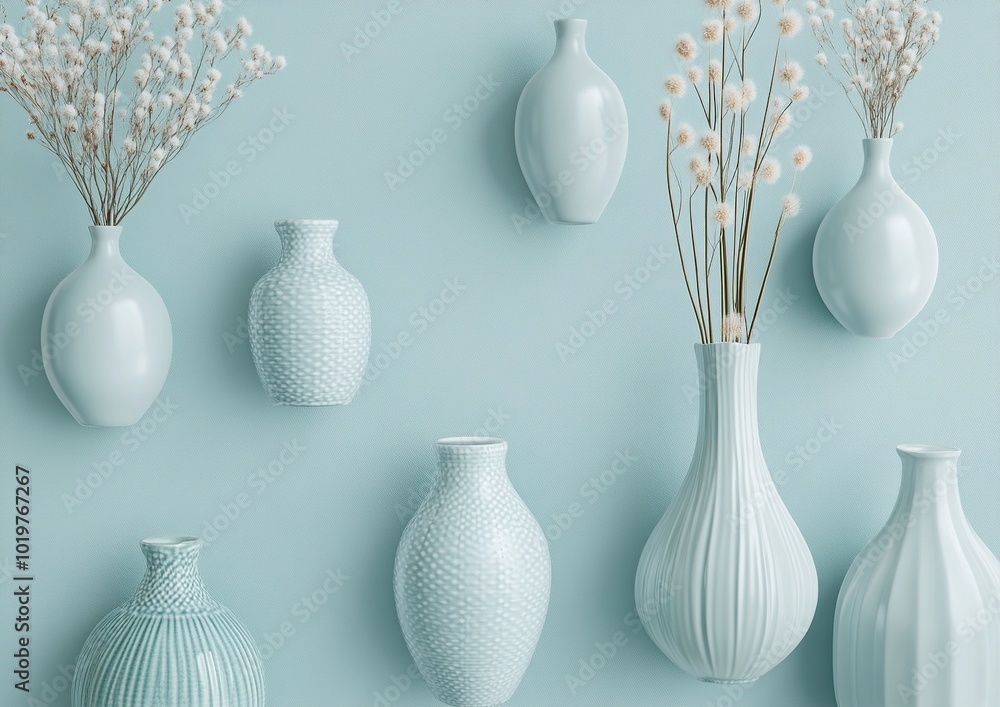 Elegant Boho Ceramic Vases Displayed in Trendy Minimalist Interior Setting for Stylish Home Decor Inspiration Elegant Boho Ceramic Vases Displayed in Trendy Minimalist Interior Setting for Stylish Home Decor Inspiration