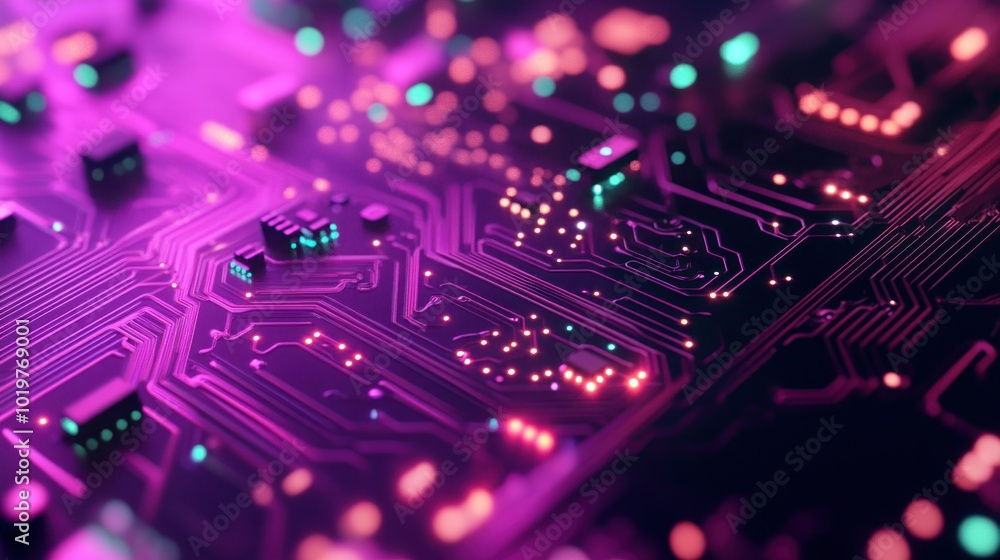 Obraz premium Abstract Electronic Circuitry