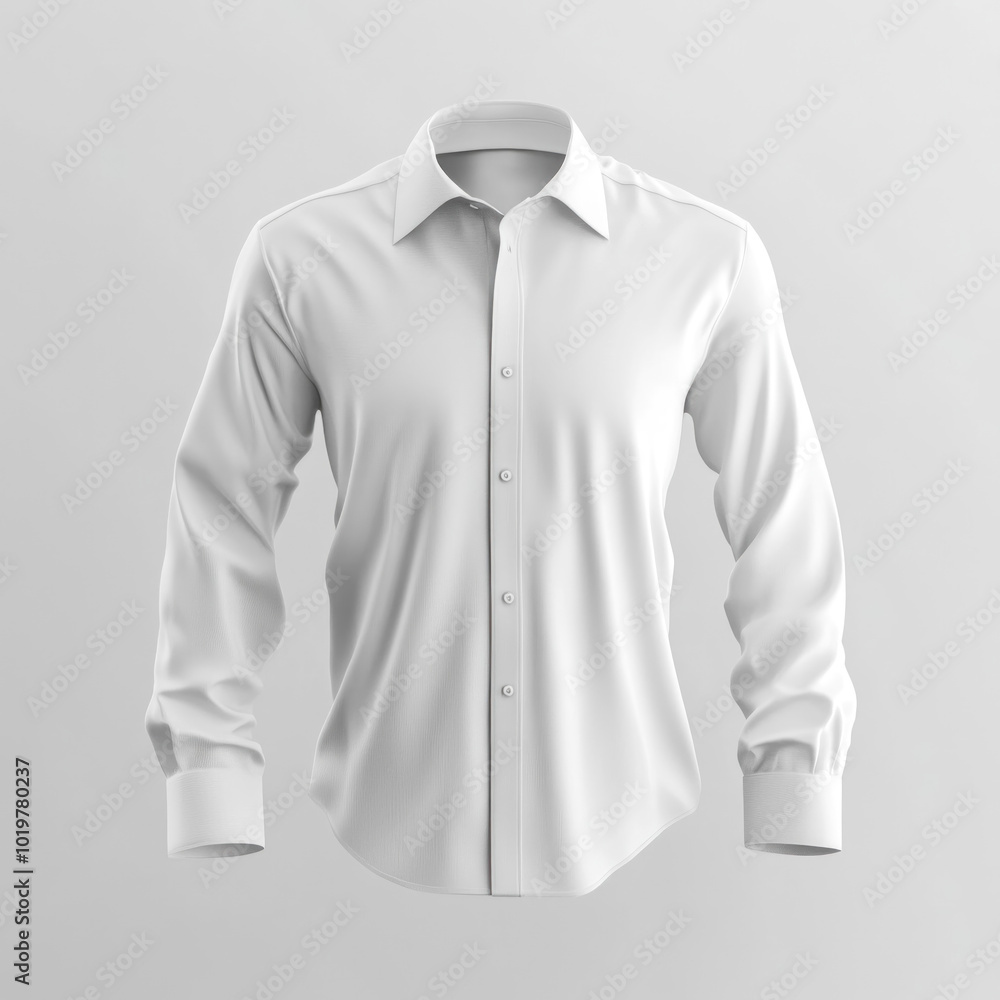 White shirt on gray background. White shirt on gray background.