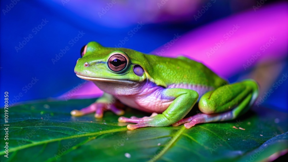 Green frog sitting on a vibrant green leaf, frog, green, nature, wildlife, amphibian, creature, animal, sitting Green frog sitting on a vibrant green leaf, frog, green, nature, wildlife, amphibian, creature, animal, sitting