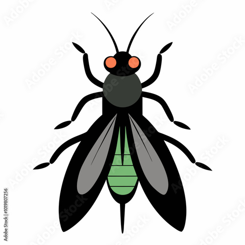 Stonefly creative vector design on a white background