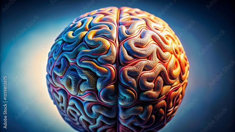 Detailed of a brain with intricate patterns and textures, anatomy, neuroscience, medical, science, intricate Detailed of a brain with intricate patterns and textures, anatomy, neuroscience, medical, science, intricate