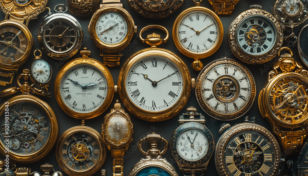 antique clock on a wall antique clock on a wall