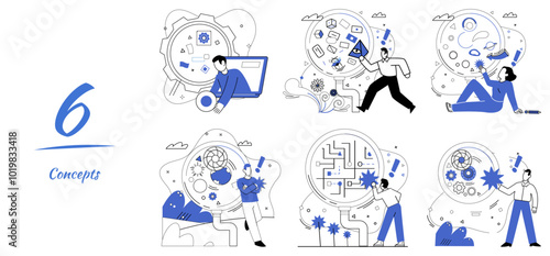 Financial forecasting vector illustration. Economic progress is canvas upon which financial forecasting paints brushstrokes success Improvement in earning is sweet fruit harvested from orchard