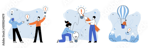 Unconventional thinking vector illustration. Independence fuels creativity break free for symphony unique thoughts Success crowns those who dance to rhythm unconventional genius Unleash