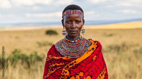 Powerful Portrait of a Kenyan Maasai Woman