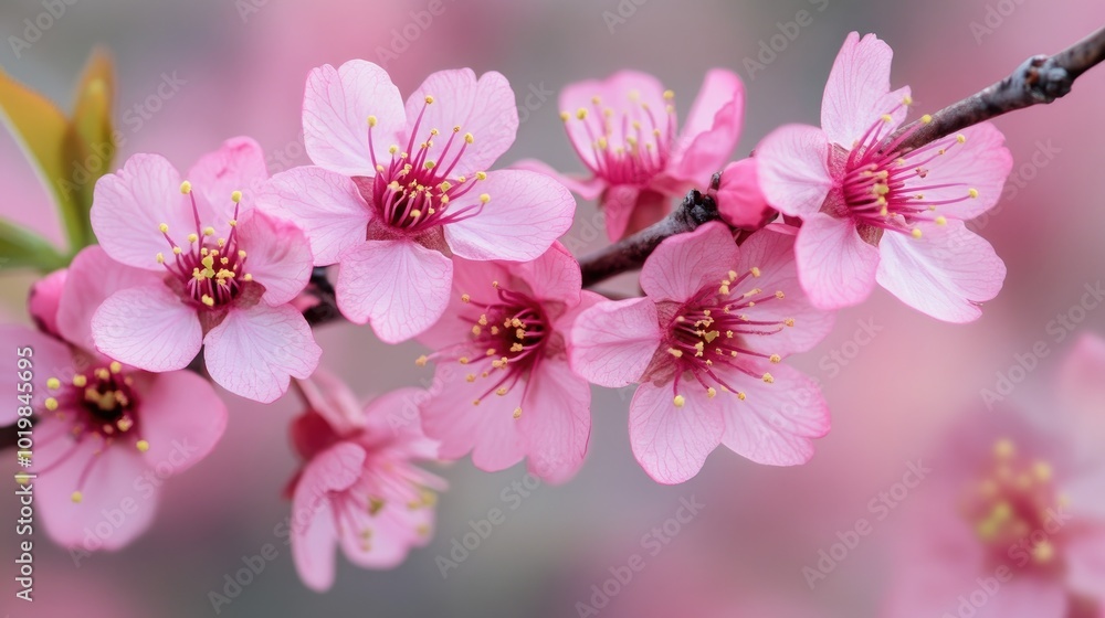 Close-up of sakura petals delicately resting on a moss-covered stone in a peaceful Japanese garden during springtime Close-up of sakura petals delicately resting on a moss-covered stone in a peaceful Japanese garden during springtime